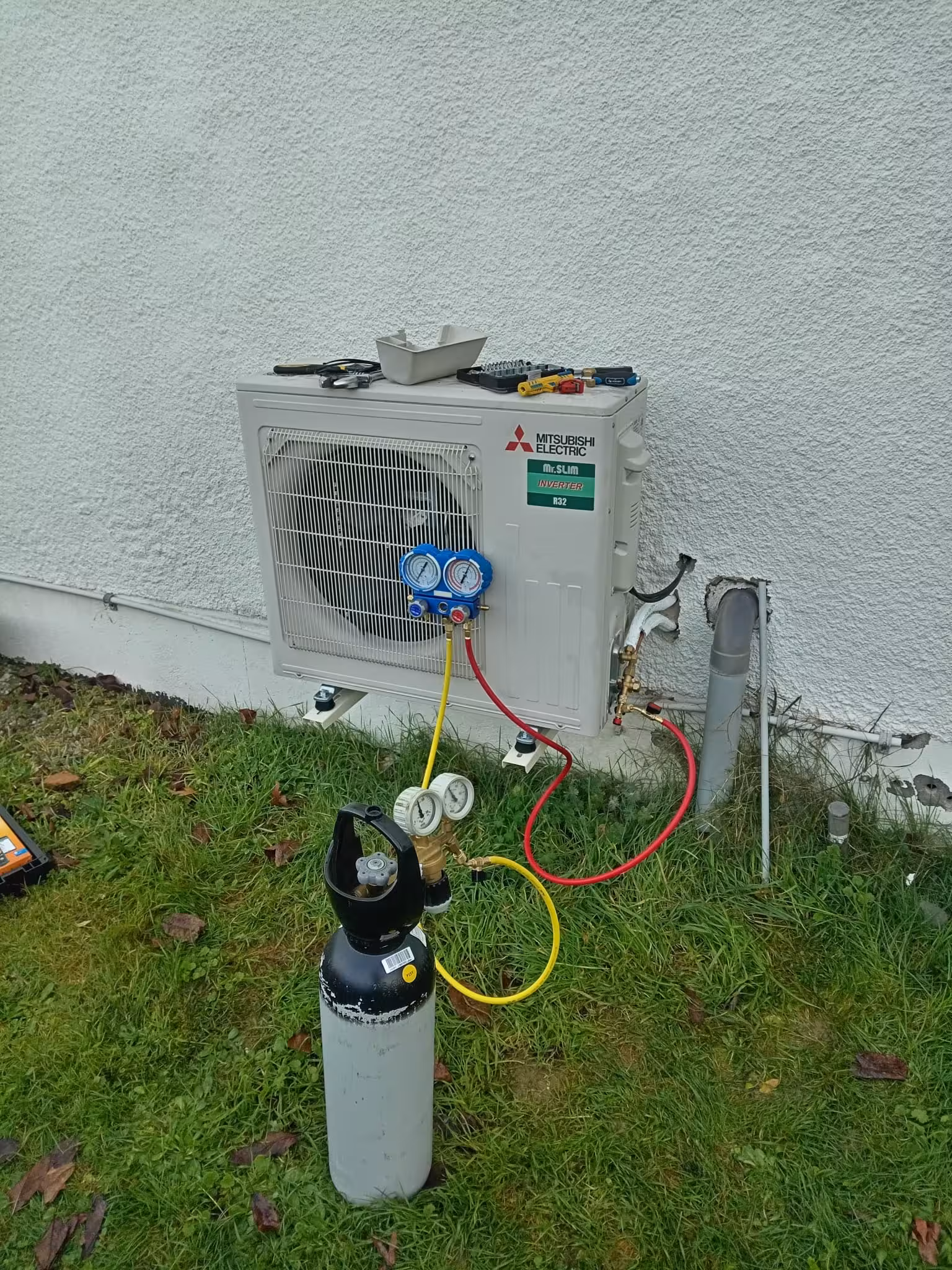 Mise en service d'une climatisation